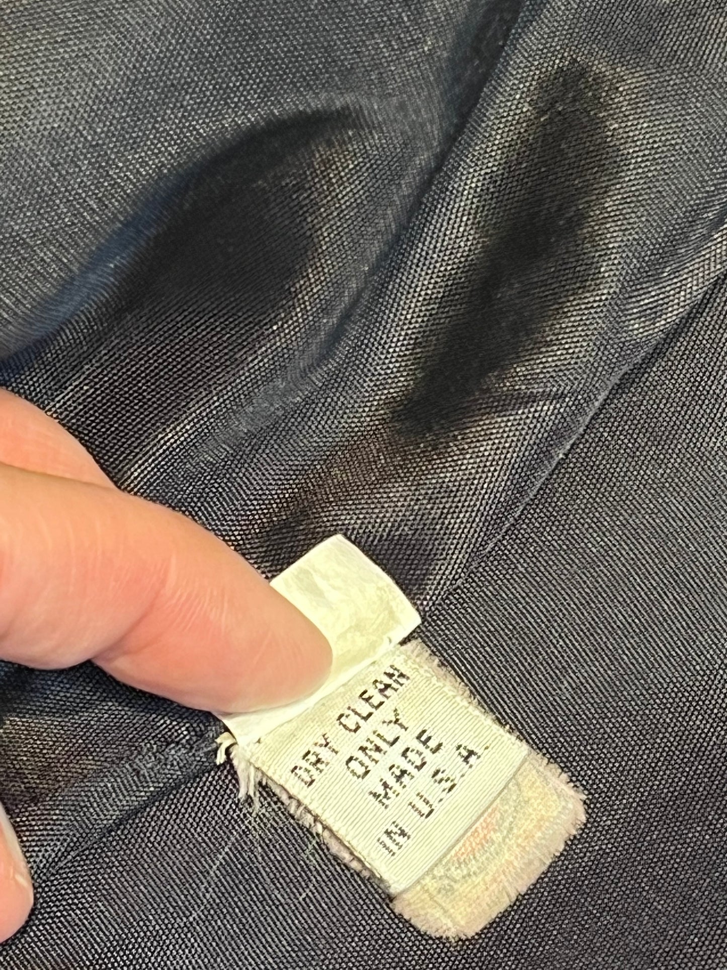 Vintage 70s/80s Christian Dior Double Breasted Navy Blue Wool Coat, Union Made in USA, Size 6 SOLD