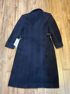 Vintage 70s/80s Christian Dior Double Breasted Navy Blue Wool Coat, Union Made in USA, Size 6 SOLD