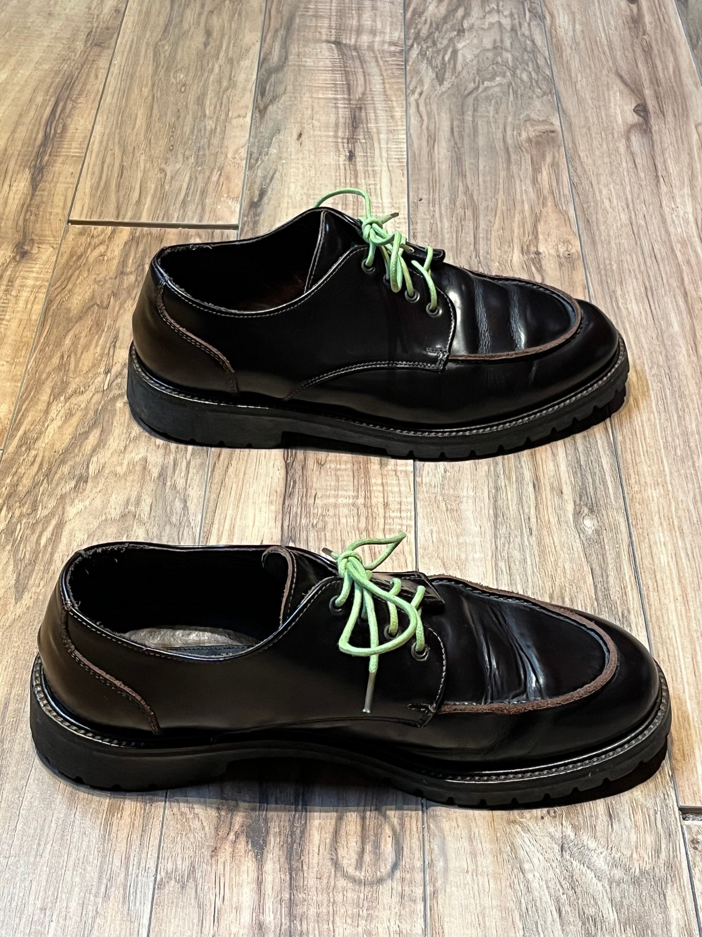 To Boot by Adam Derrick Dark Brown Derby Shoe, Made in Italy Size US Mens 9.5, EUR 42.5 SOLD