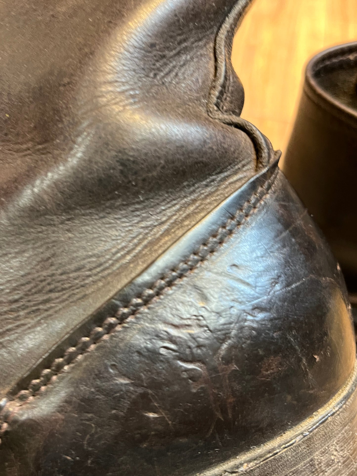 Vintage Frye Harness Brown leather boots, made in USA, Size US Mens 7.5, Womens 9.5, EUR 40 SOLD