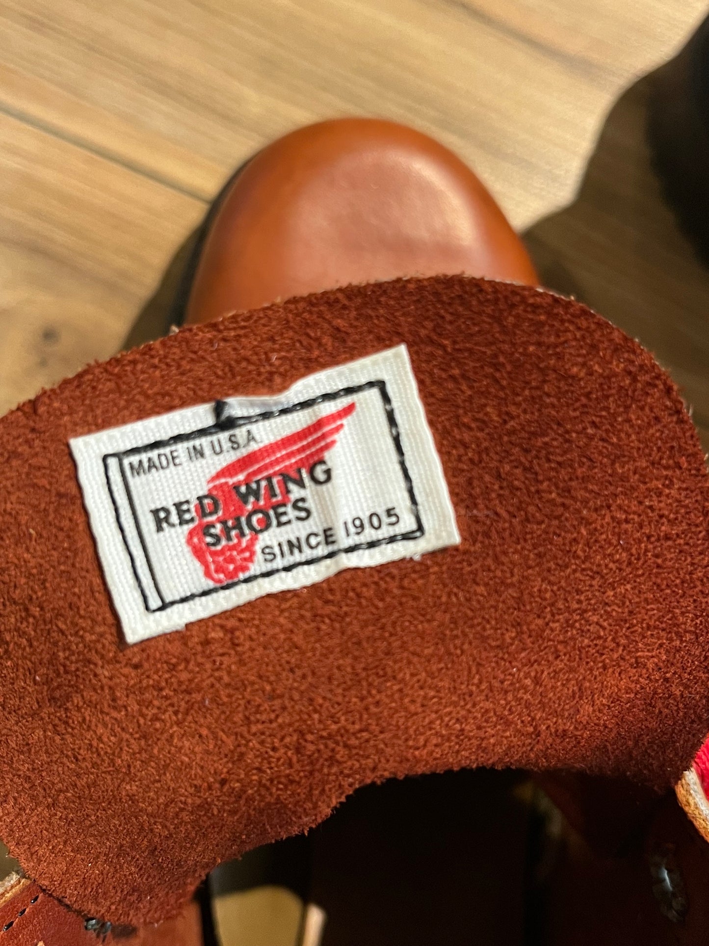 Vintage Red Wing Brown Lace up Work Boots, NWOT, Made in USA, Size US Womens 6B