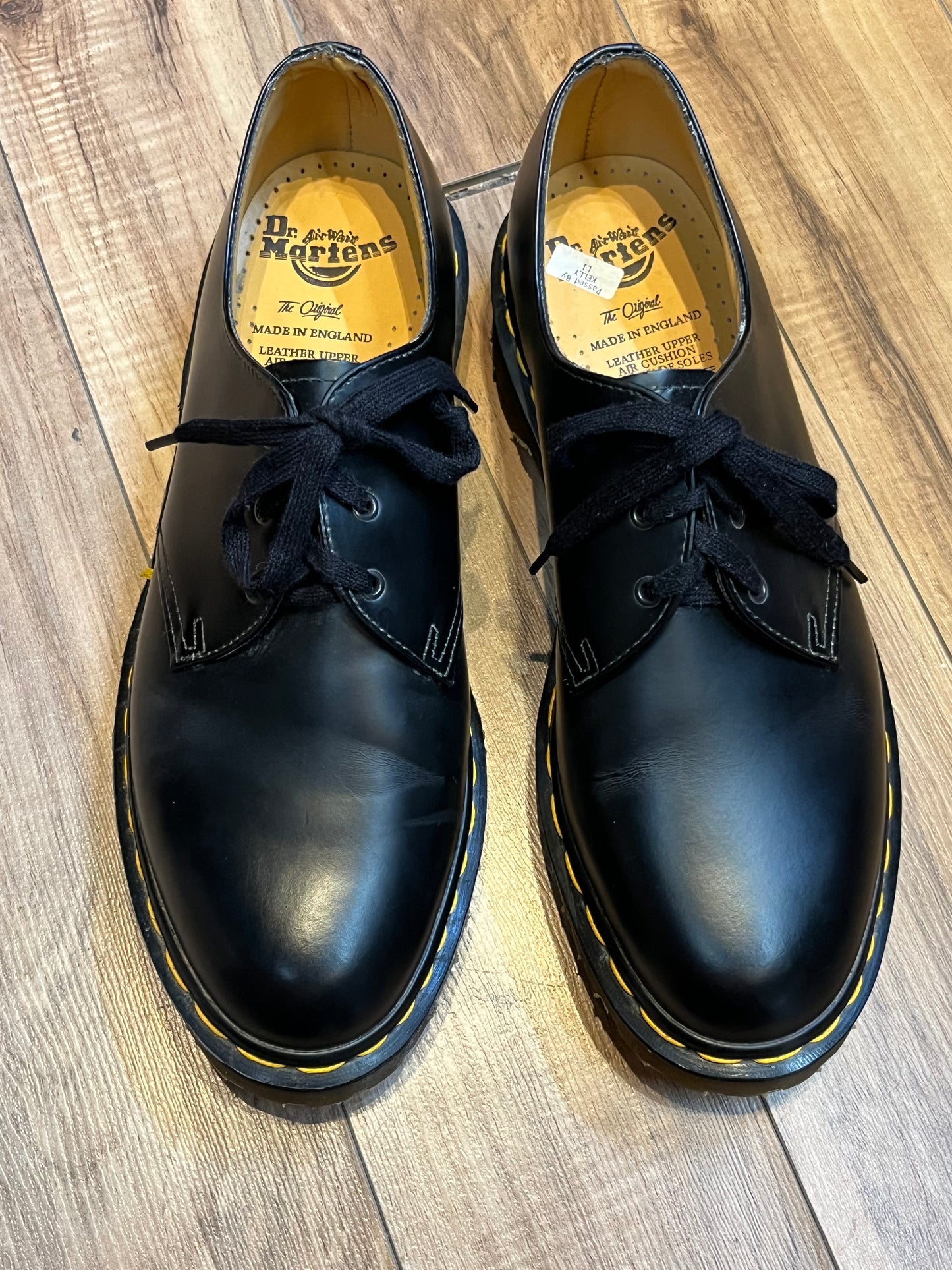 Vintage Doc Martens 1461 Black Oxford, NWOT, Made in England, Size UK 9