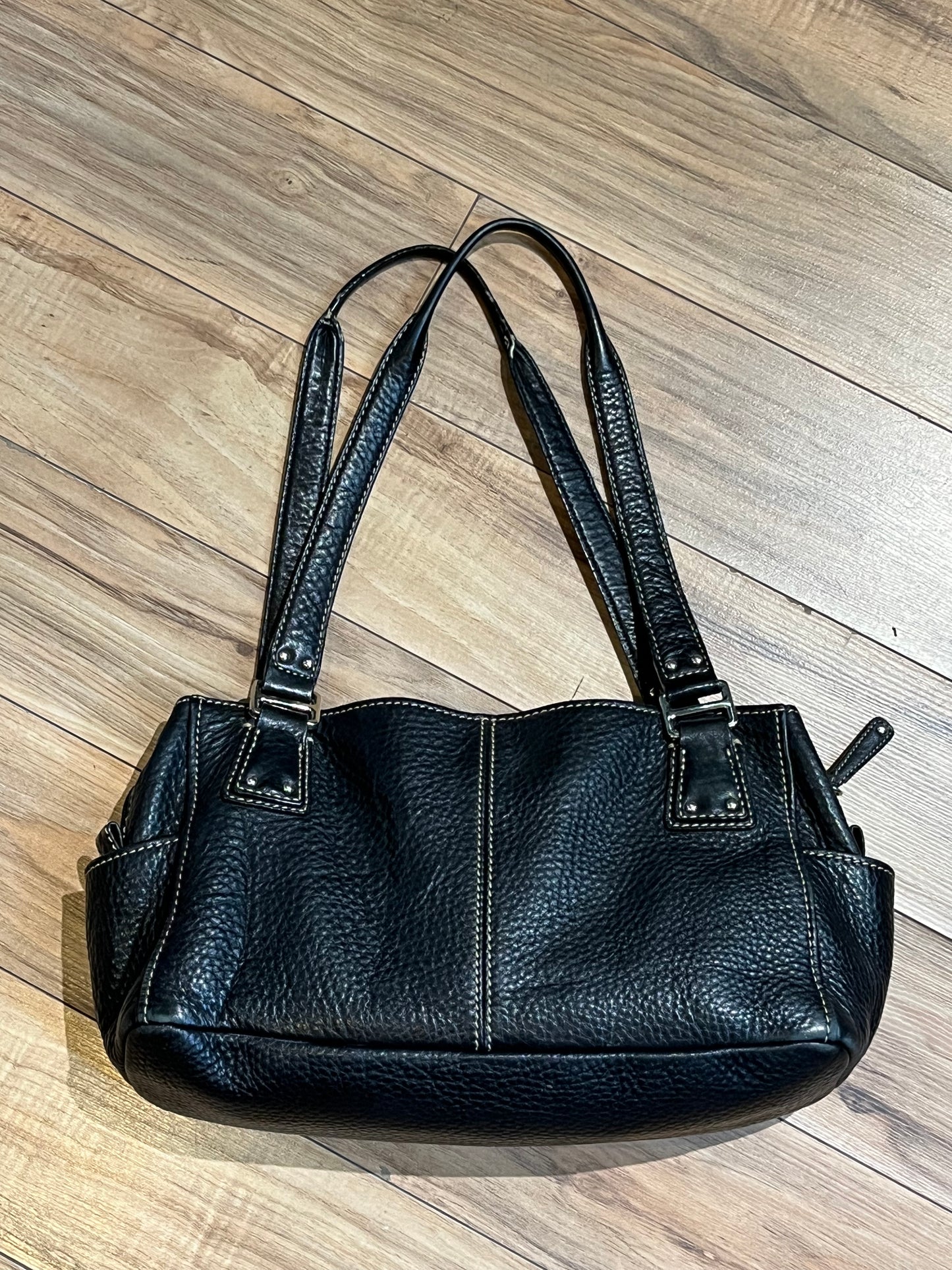 Vintage Fossil Black Leather Handag SOLD