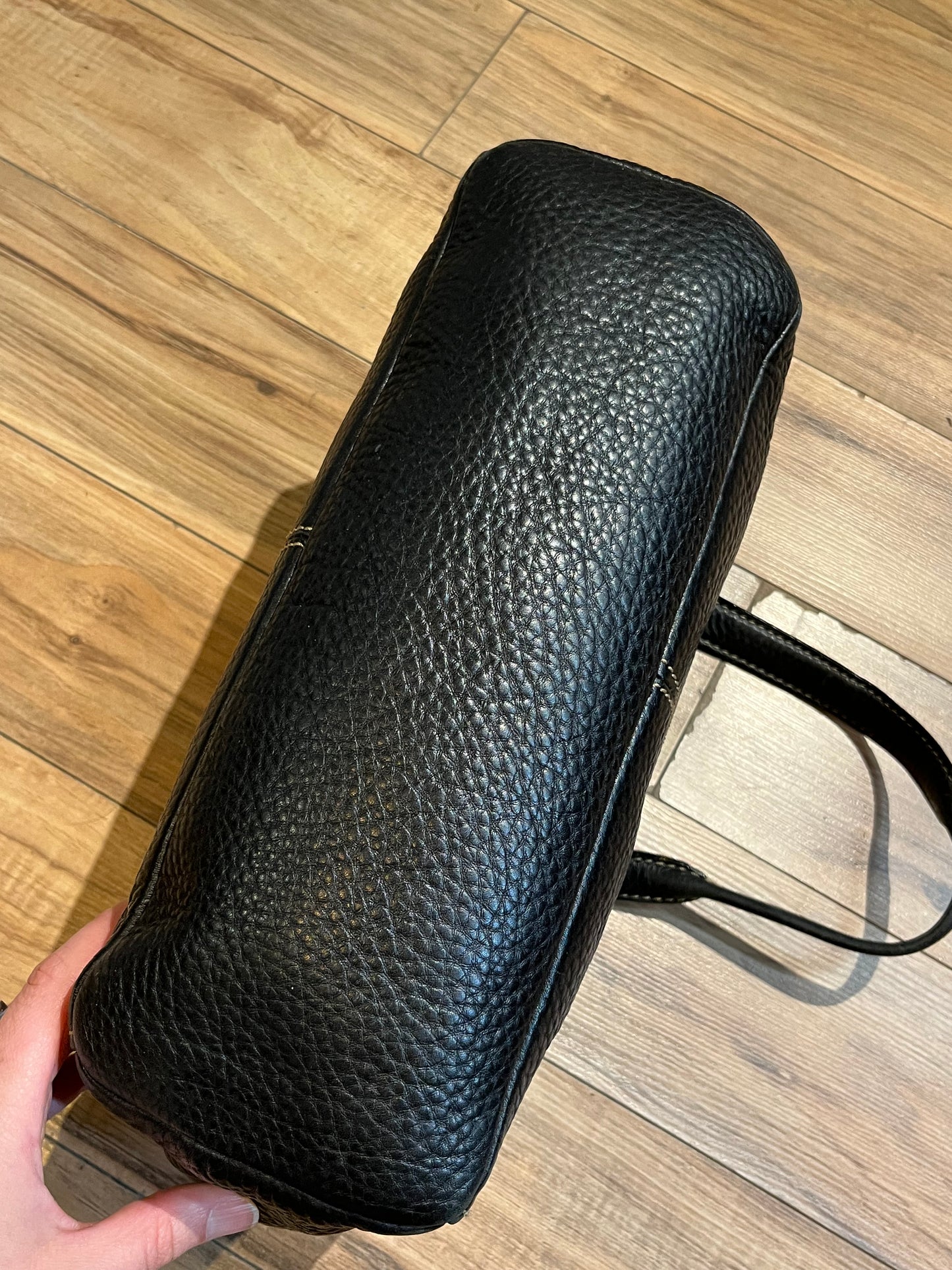 Vintage Fossil Black Leather Handag SOLD