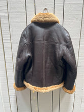 Load image into Gallery viewer, Vintage Greycar RAF Brown Shearling flying  Jacket, Made in England, Chest 46” SOLD
