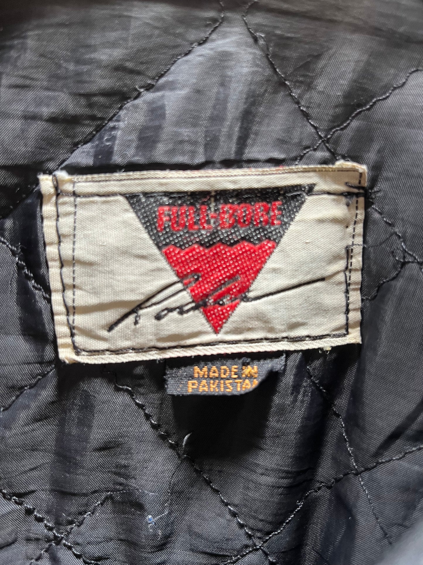 Vintage Full-Bore Rodeo Black Leather Moto Jacket