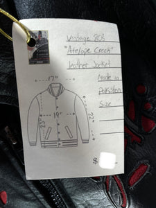 Vintage 80’s Antelope Creek Leather Jacket with Fringe, Chest 38”, SOLD