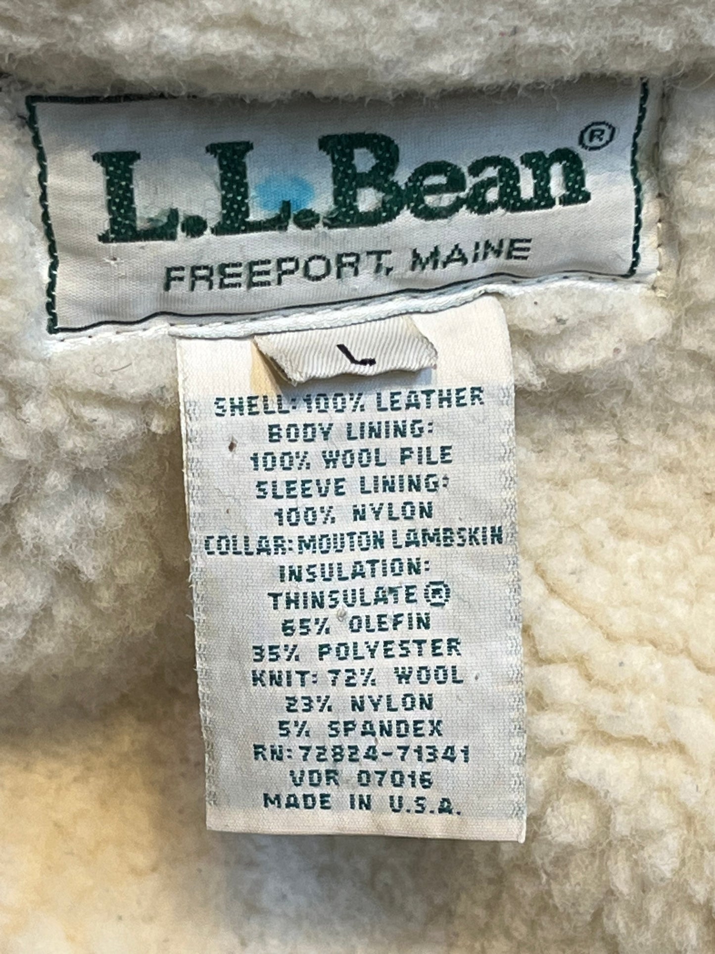Vintage 80’s Flying Tiger LL Bean Brown Leather Retro Flight Jacket, Made in USA, Size LargeSOLD
