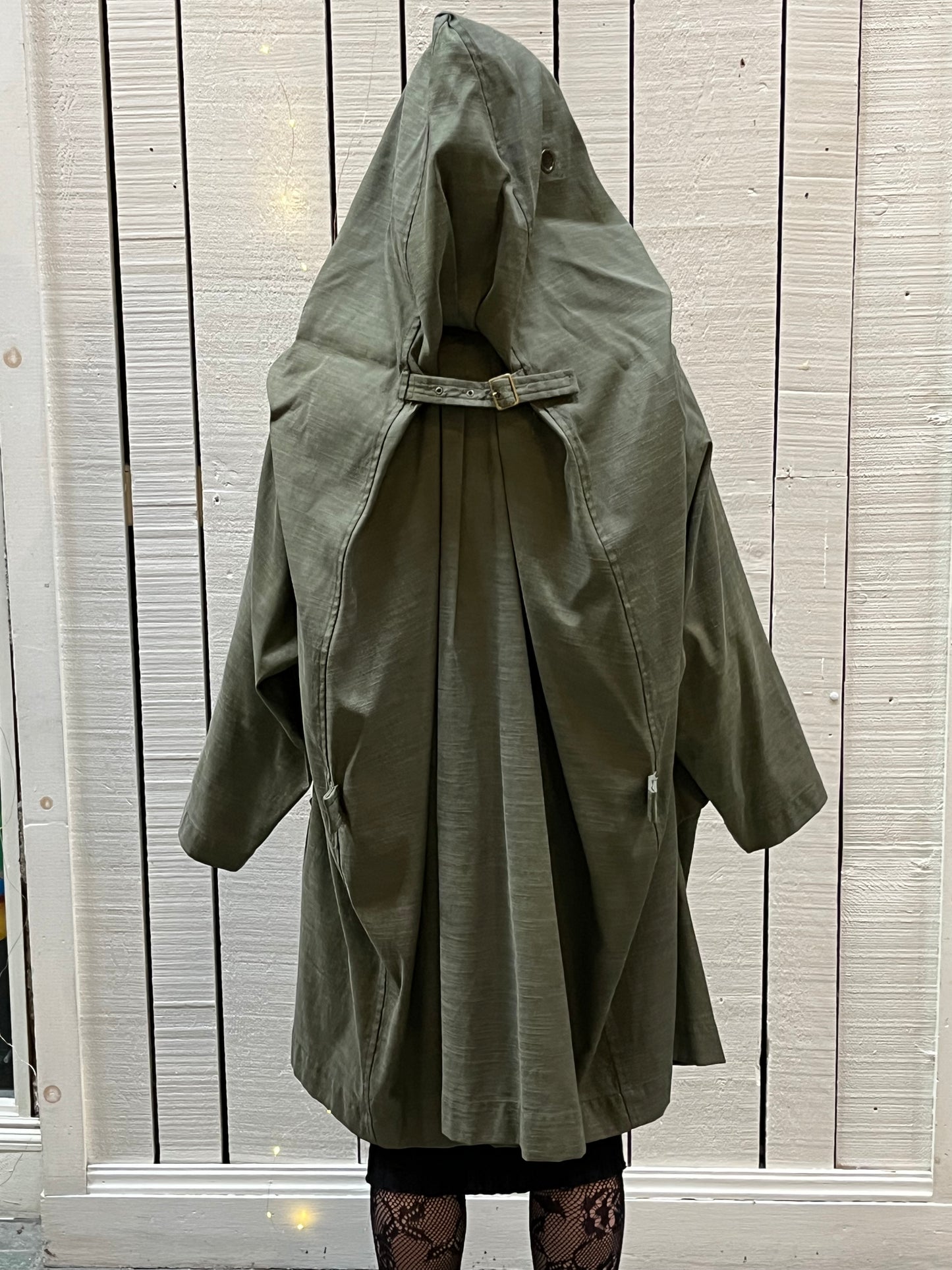 Rare Vintage 70’s Issey Miyake Cotton Oversized Jacket with Attached Vest, Made in Japan, Size Small