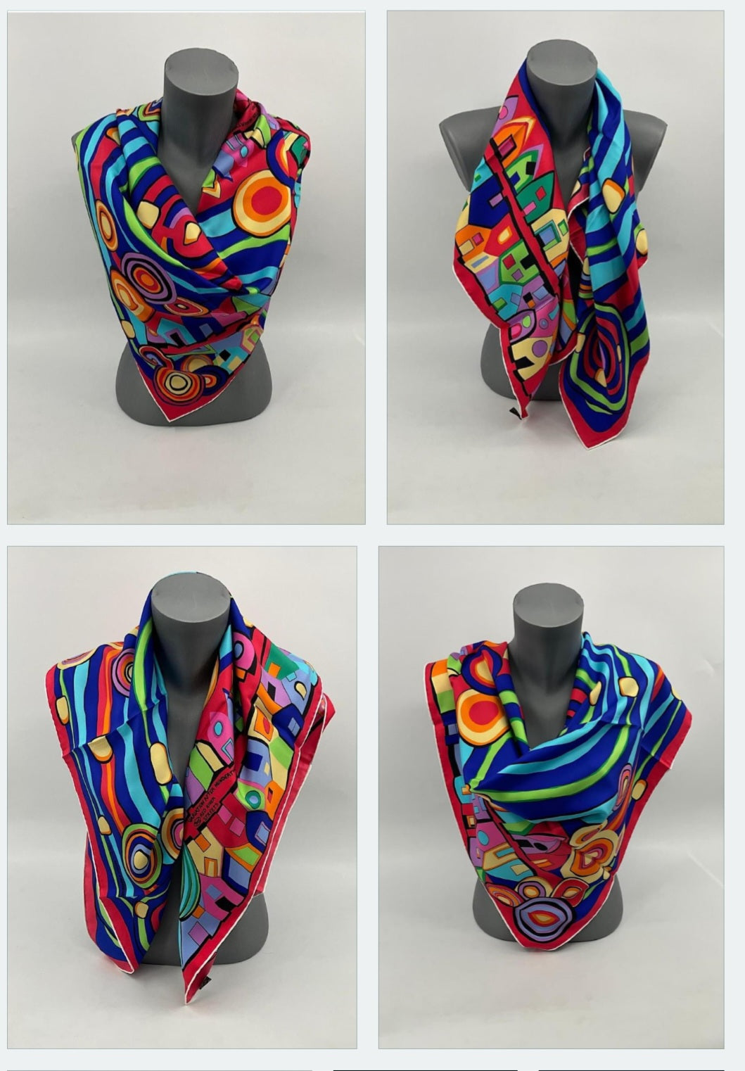 Frey Wille Scarf variations on mannequin