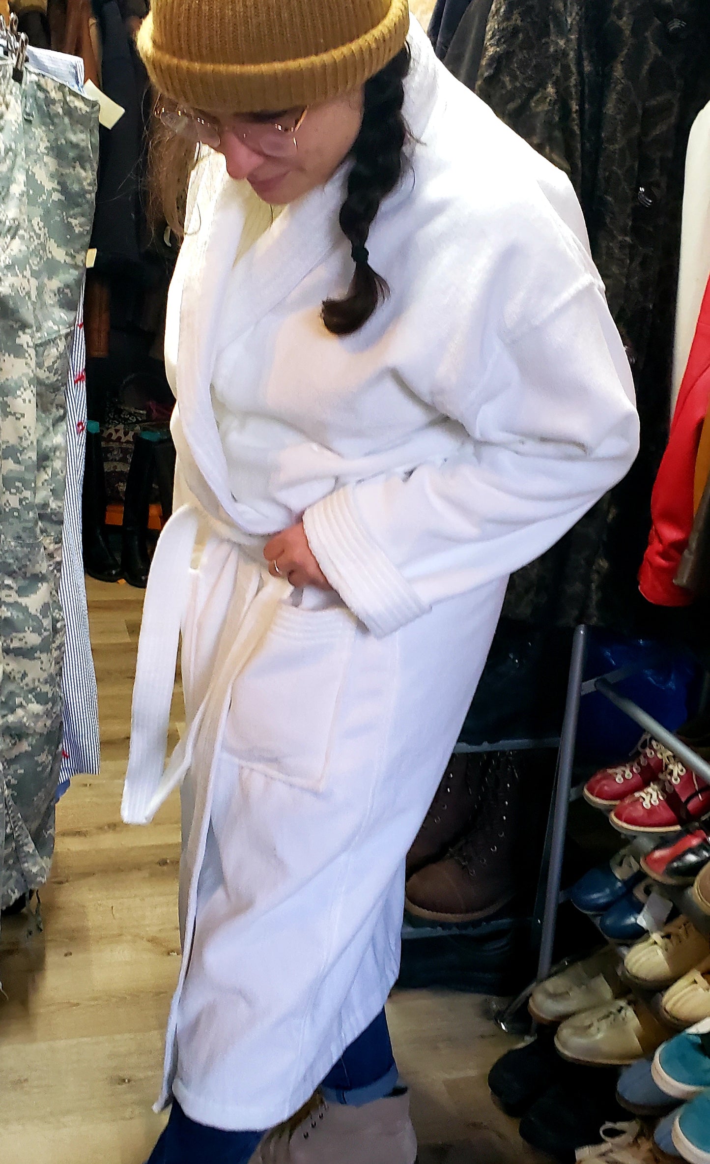 kingspier, Brugelmann, robe, spa, cotton, deadstock, velour, vintage