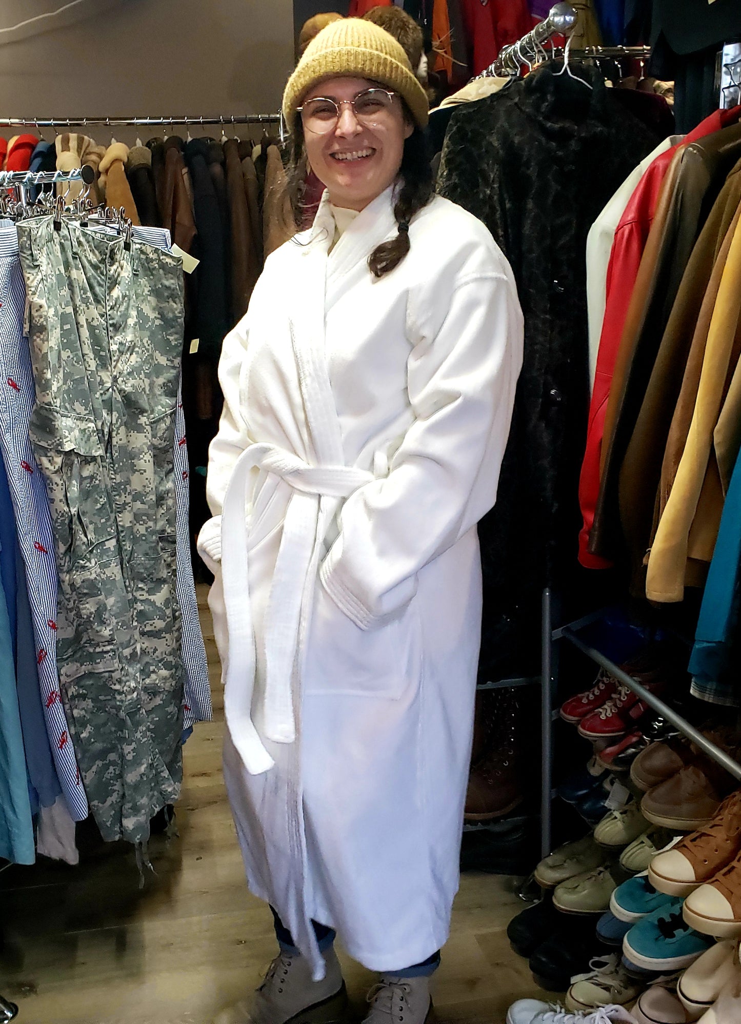 kingspier, Brugelmann, robe, spa, cotton, deadstock, velour, vintage