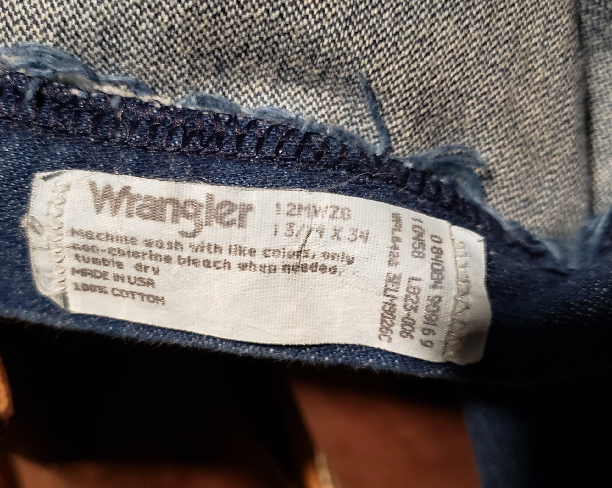 vintage 1980s wrangler denim usa kingspier