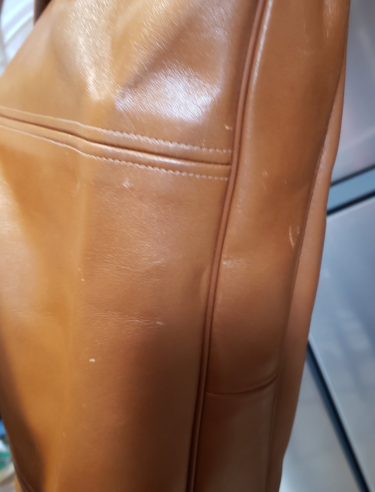 Vintage "Mr. Leather" Large Leather Handbag Briefcase Purse. Made in USA SOLD