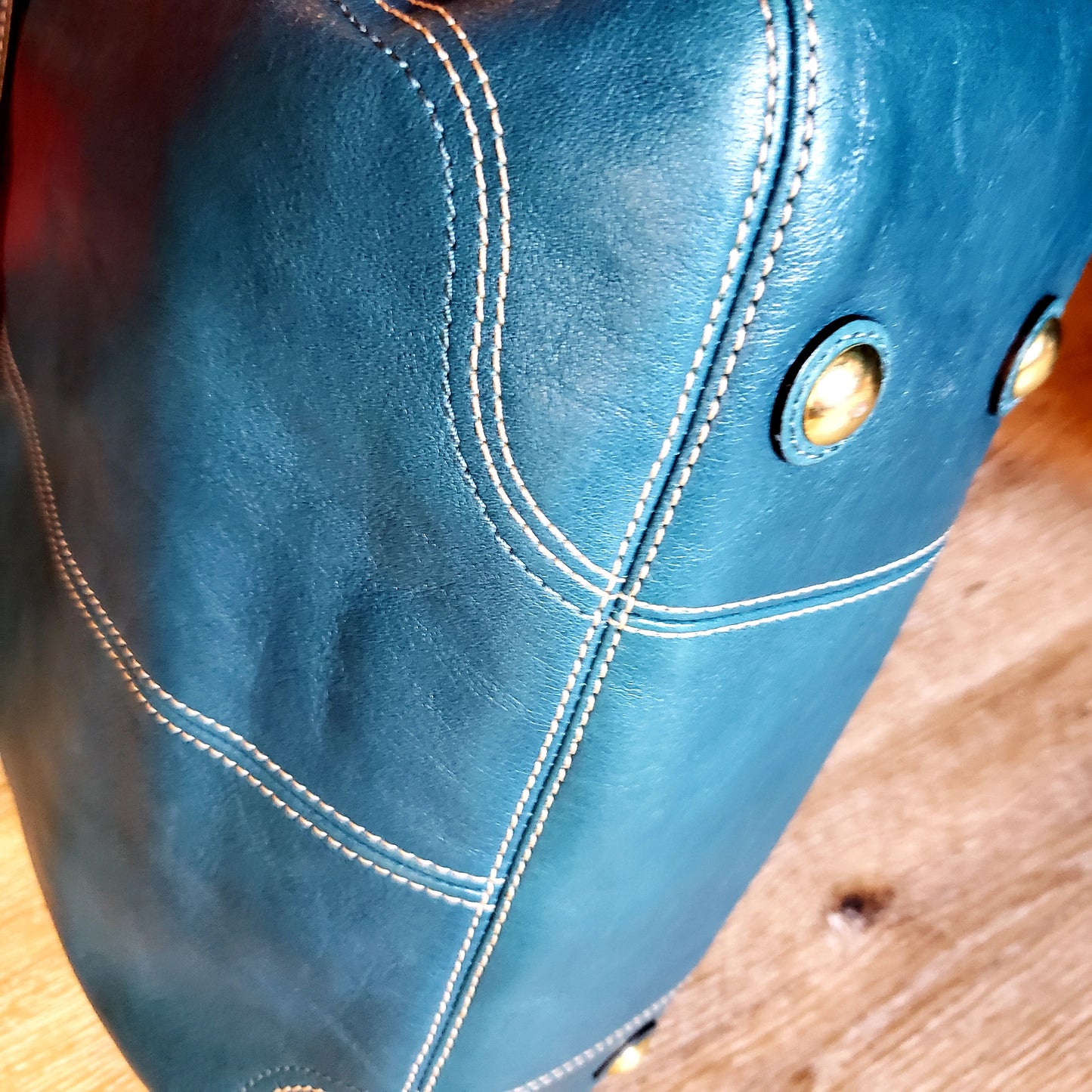 Coach, Handbag, Teal, Turquoise, Leather, Nancy, purse"Nancy" KingsPIER