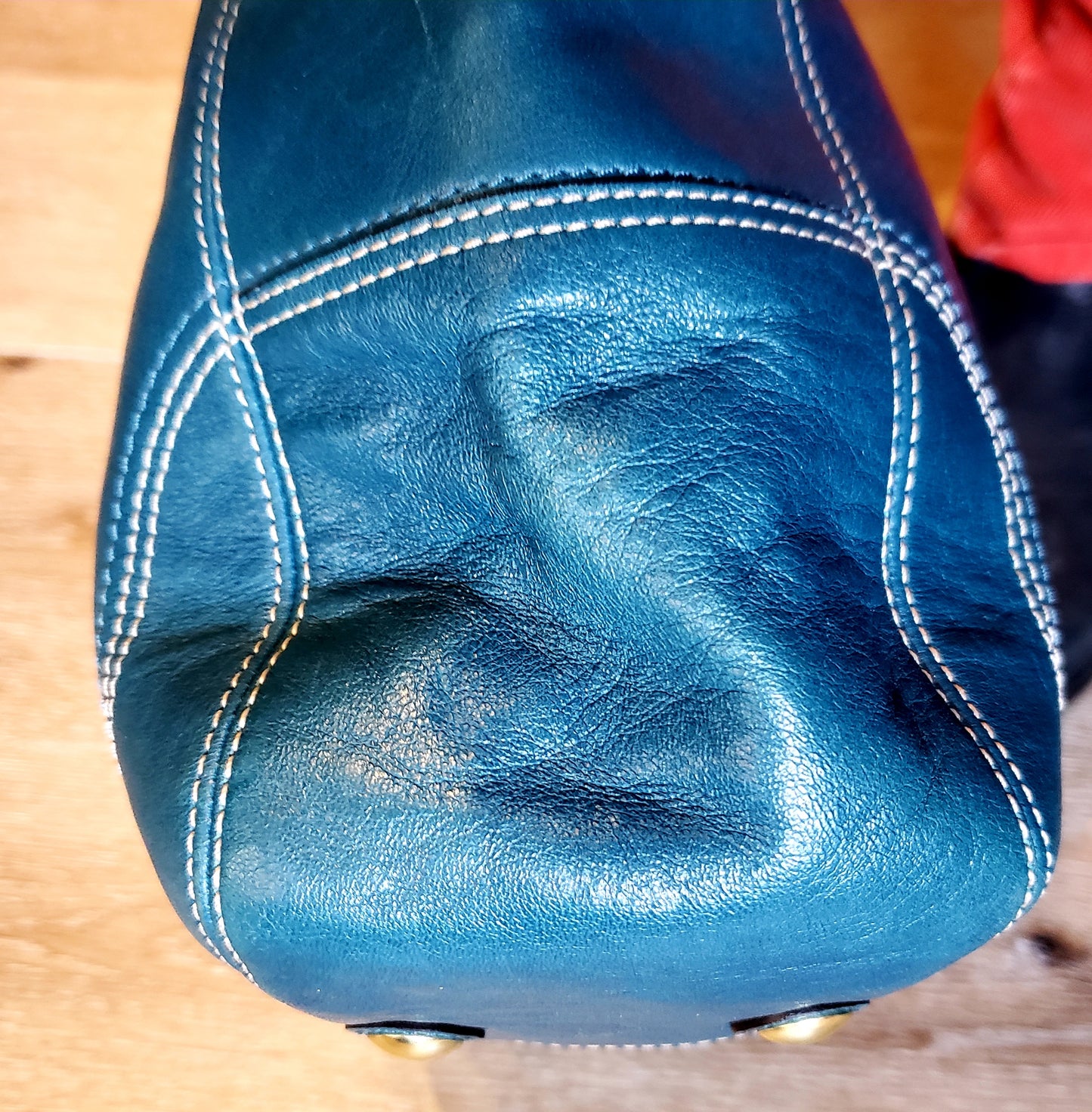 Coach, Handbag, Teal, Turquoise, Leather, Nancy, purse"Nancy" KingsPIER