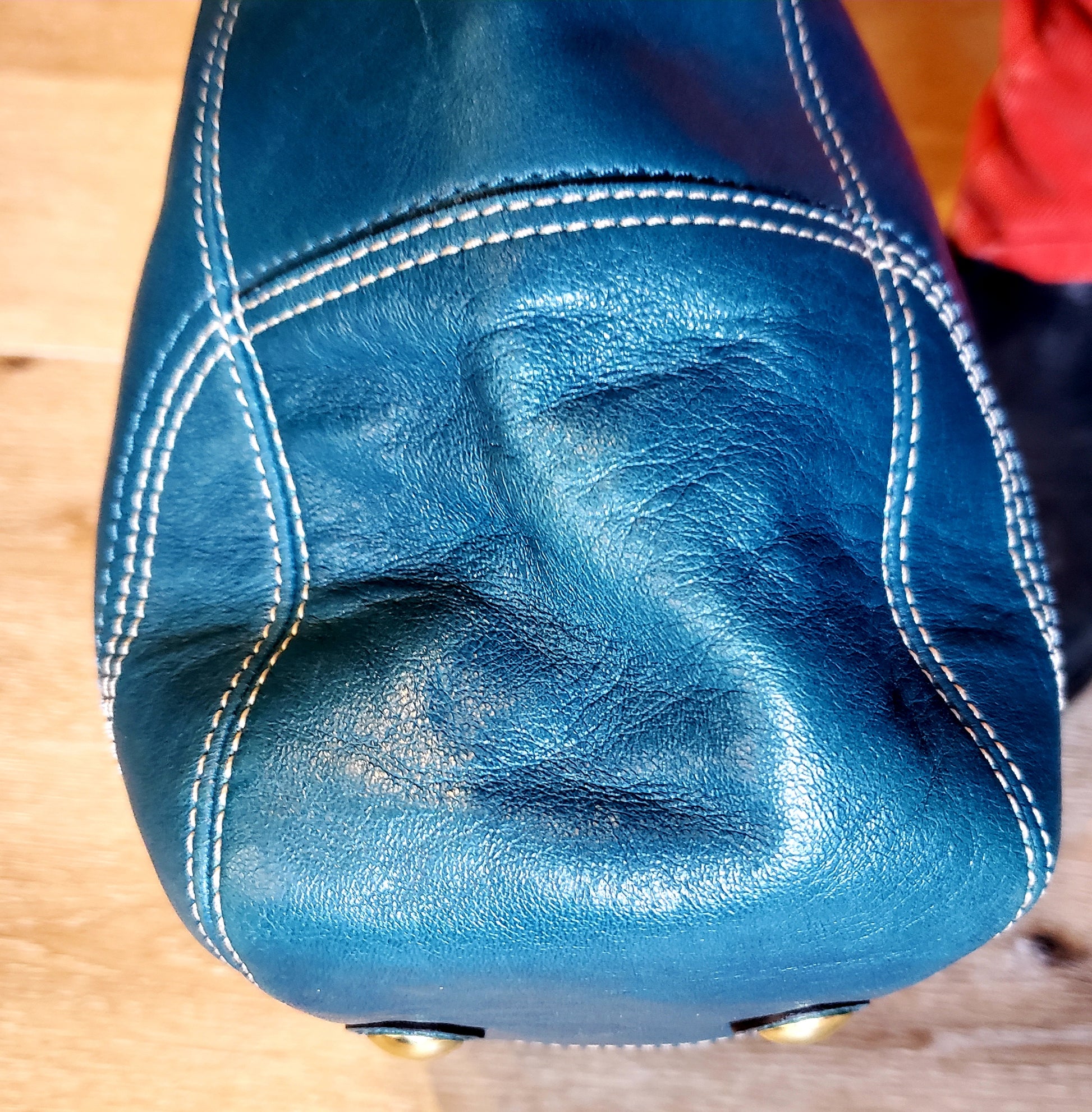 Coach, Handbag, Teal, Turquoise, Leather, Nancy, purse"Nancy" KingsPIER