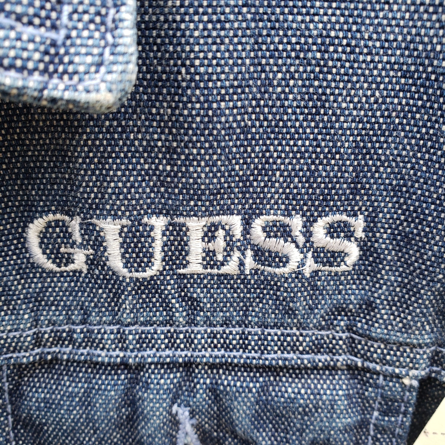 Guess Medium Wash Denim Jean Jacket, Made in USA