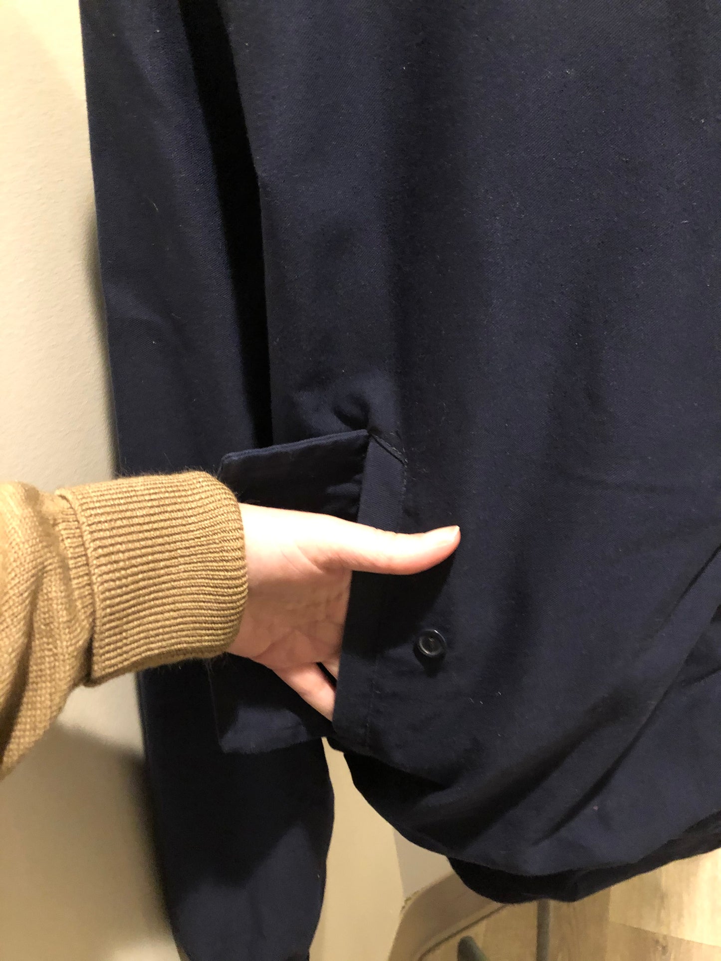 Vintage Navy Golf Jacket, Made in England SOLD