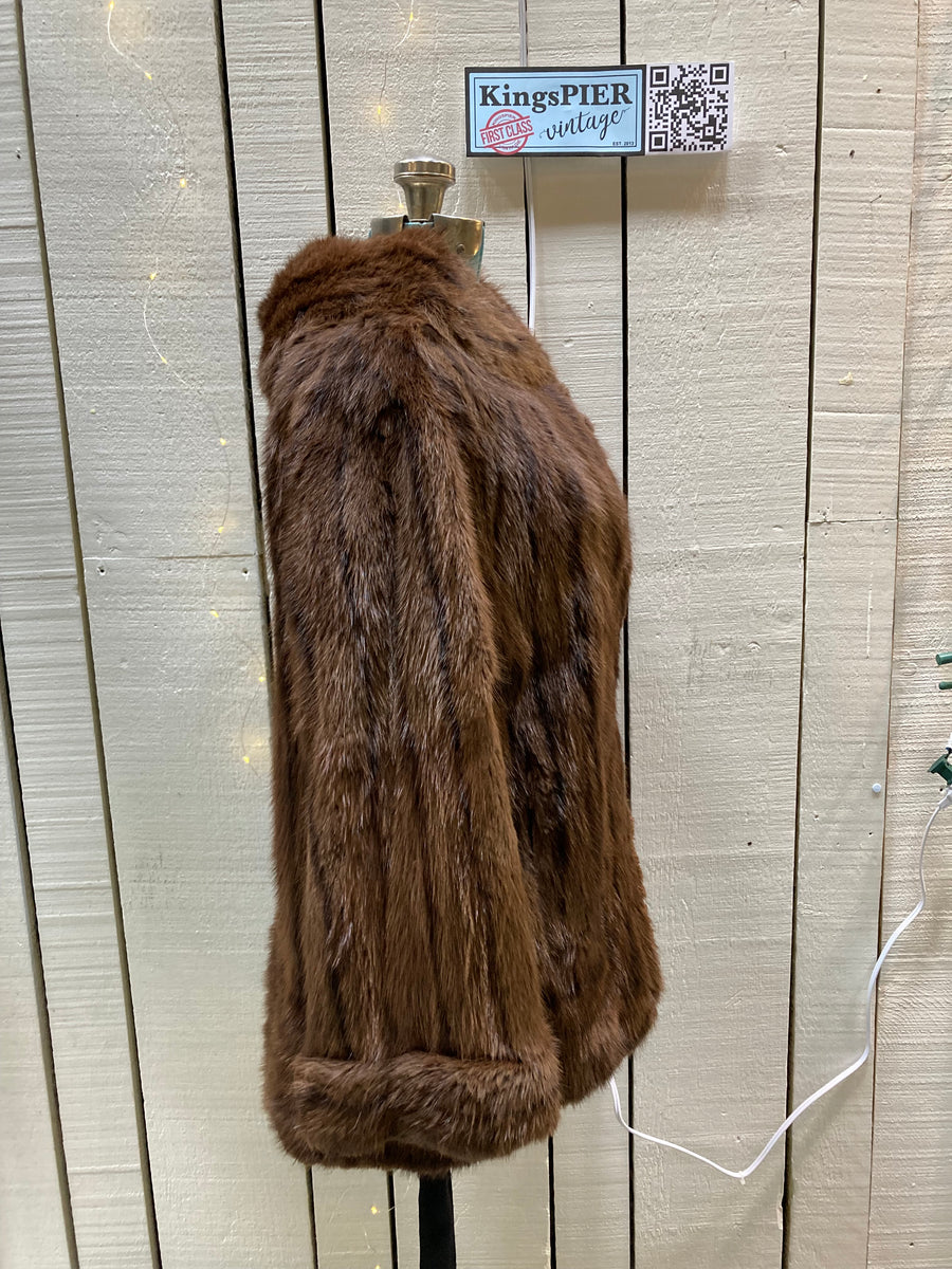 Vintage Charles Brown Furriers LTD Fur Coat, Made in Halifax