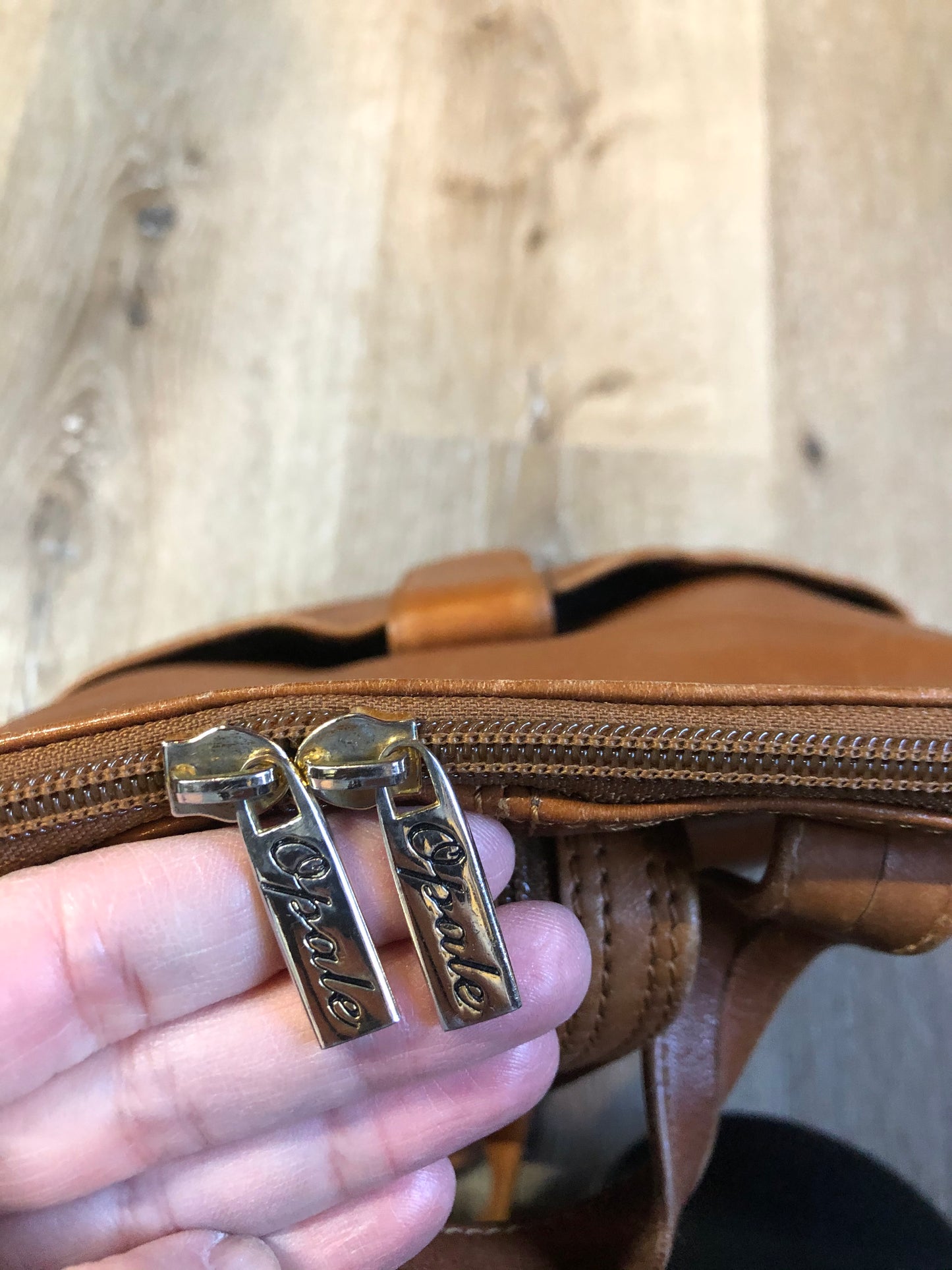 Opale Brown Leather Backpack, SOLD