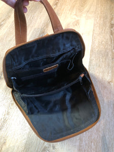 Opale Brown Leather Backpack, SOLD