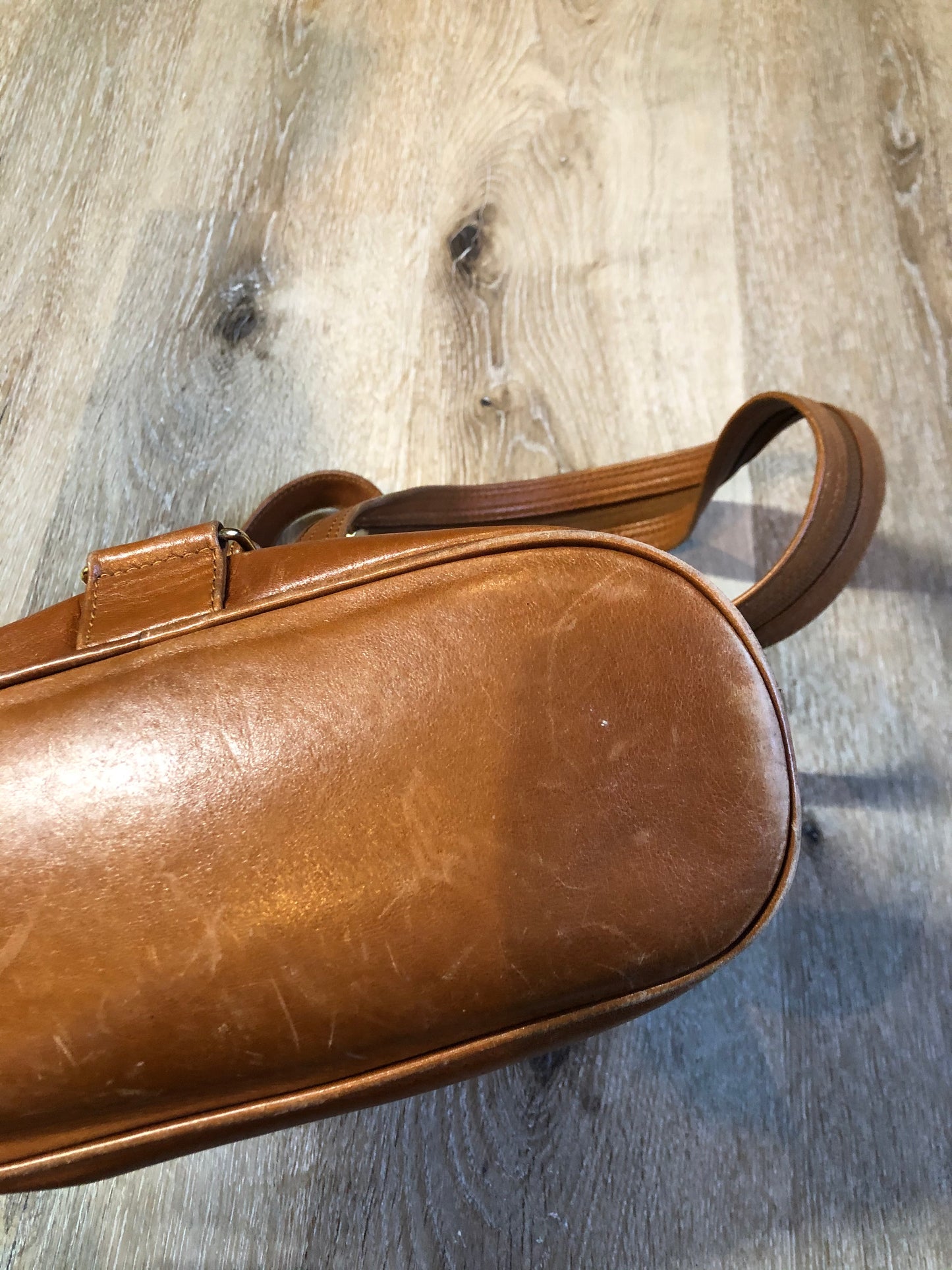 Opale Brown Leather Backpack, SOLD