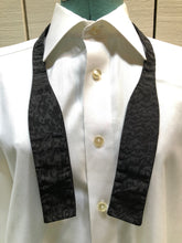 Load image into Gallery viewer, Kingspier Vintage - Vintage A.Sulka &amp; Company black watered silk batwing style bow tie.

