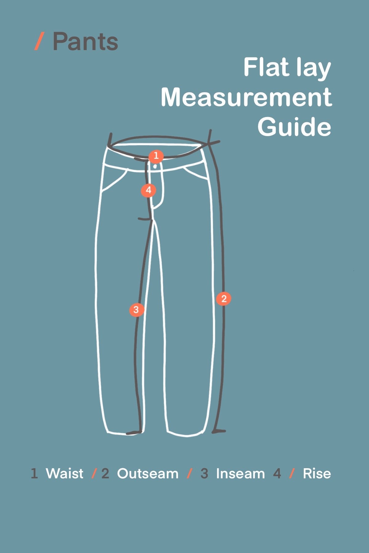 Kingspier Vintage - Measurement guide for pants