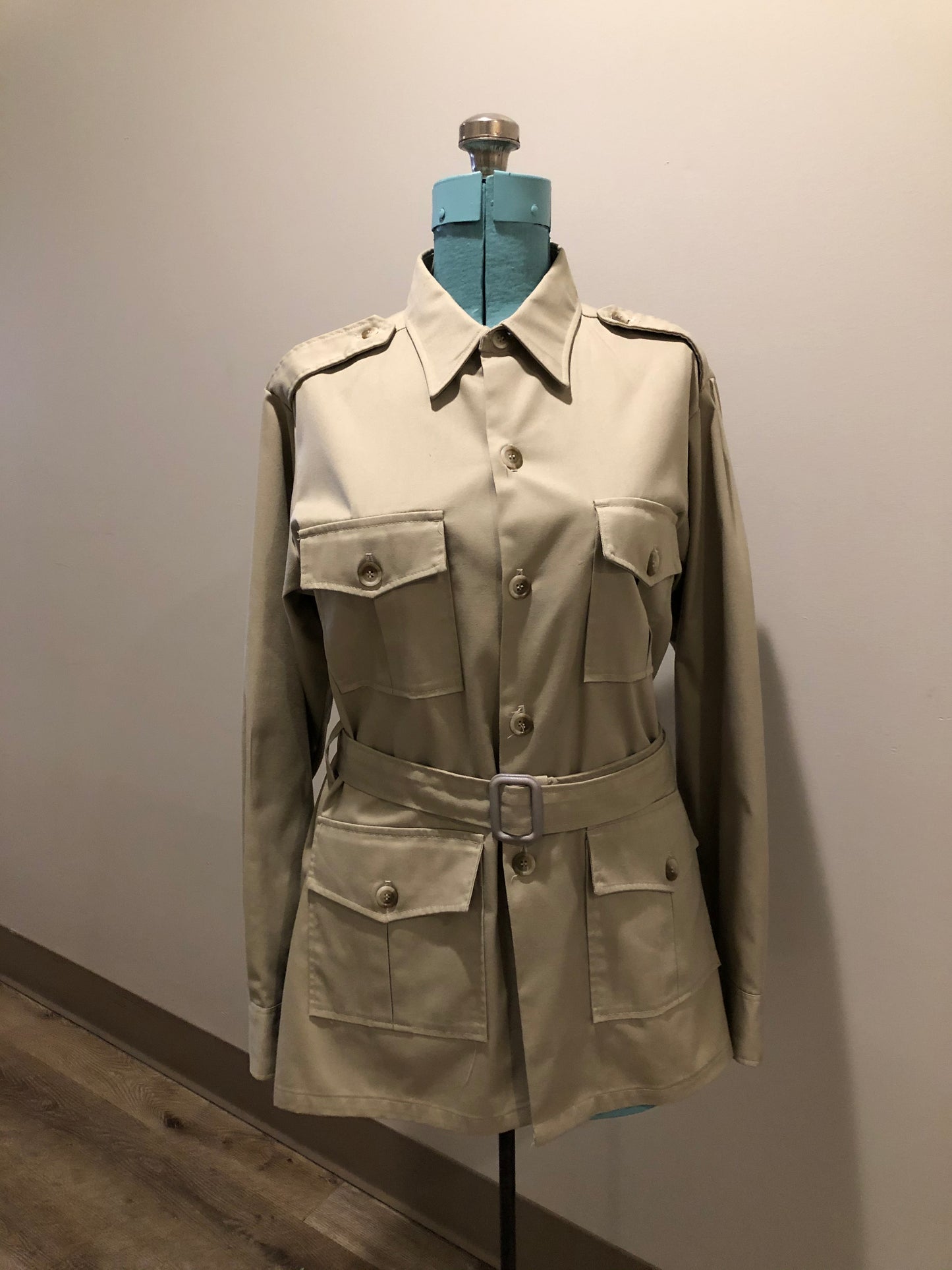 Vintage Eddie Bauer Khaki Safari Shirt, Made in Canada SOLD