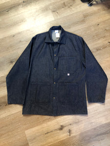 Kingspier Vintage - Big Bill denim jacket in a dark wash with snap closures and three patch pockets. Made in Canada. Size 38.