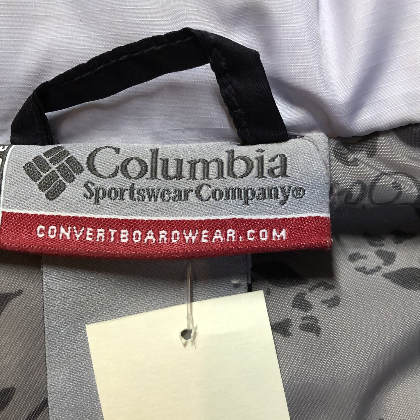 Kingspier Vintage - Columbia dark and light purple down filled puffer vest with zipper closure, vertical zip pockets and inside pocket. Size large.