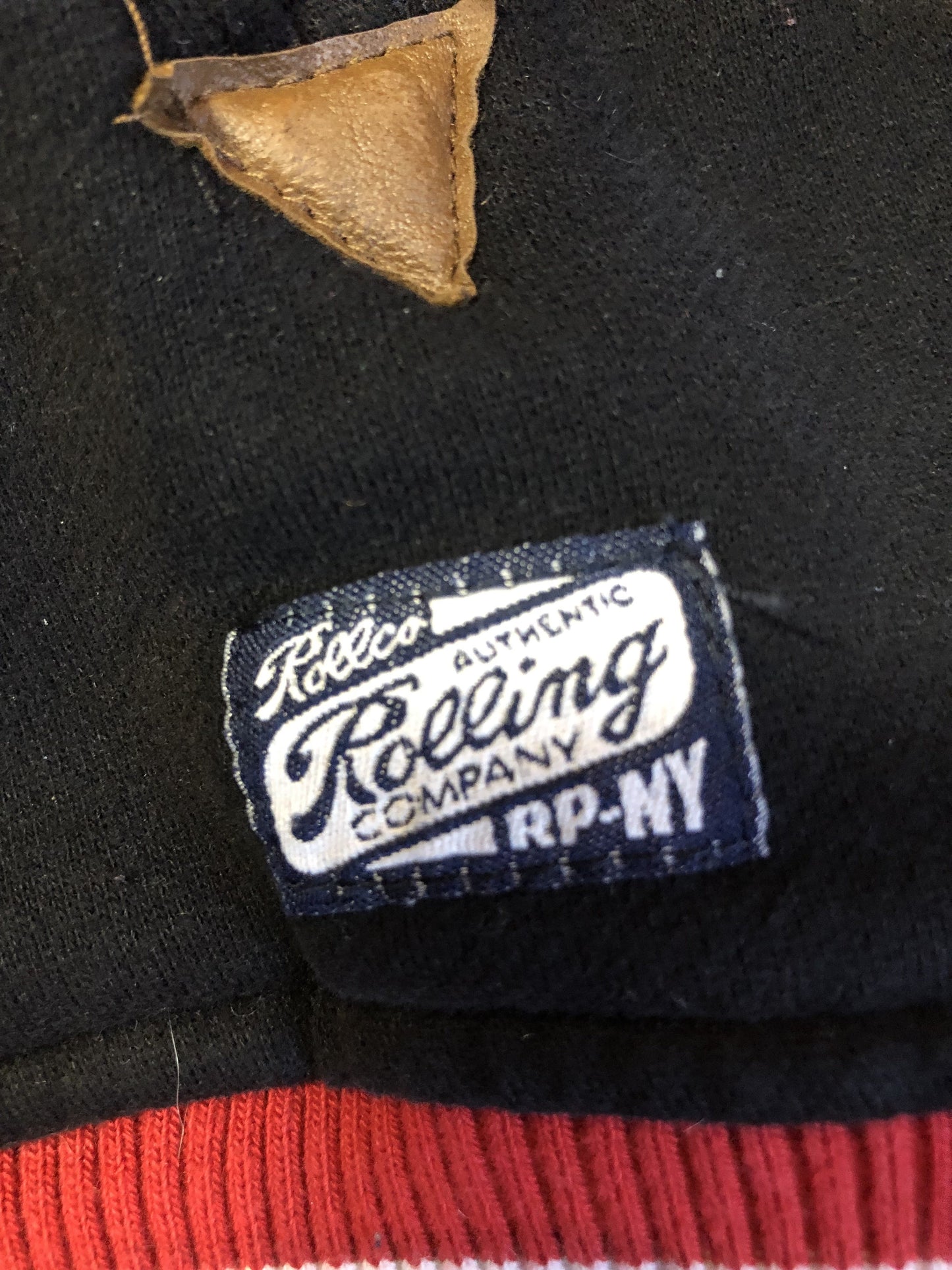 Kingspier Vintage - Vintage 1980’s Rolling Paper Co. varsity style jacket with snap closures and slash pockets. Cotton/ polyester blend. Size medium.