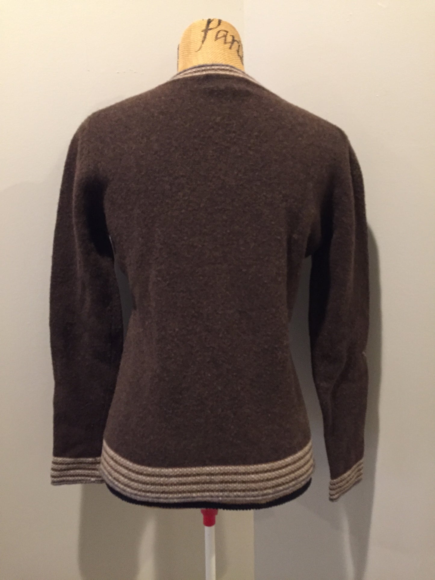 Kingspier Vintage - Patagonia brown and white wool sweater. Size large.