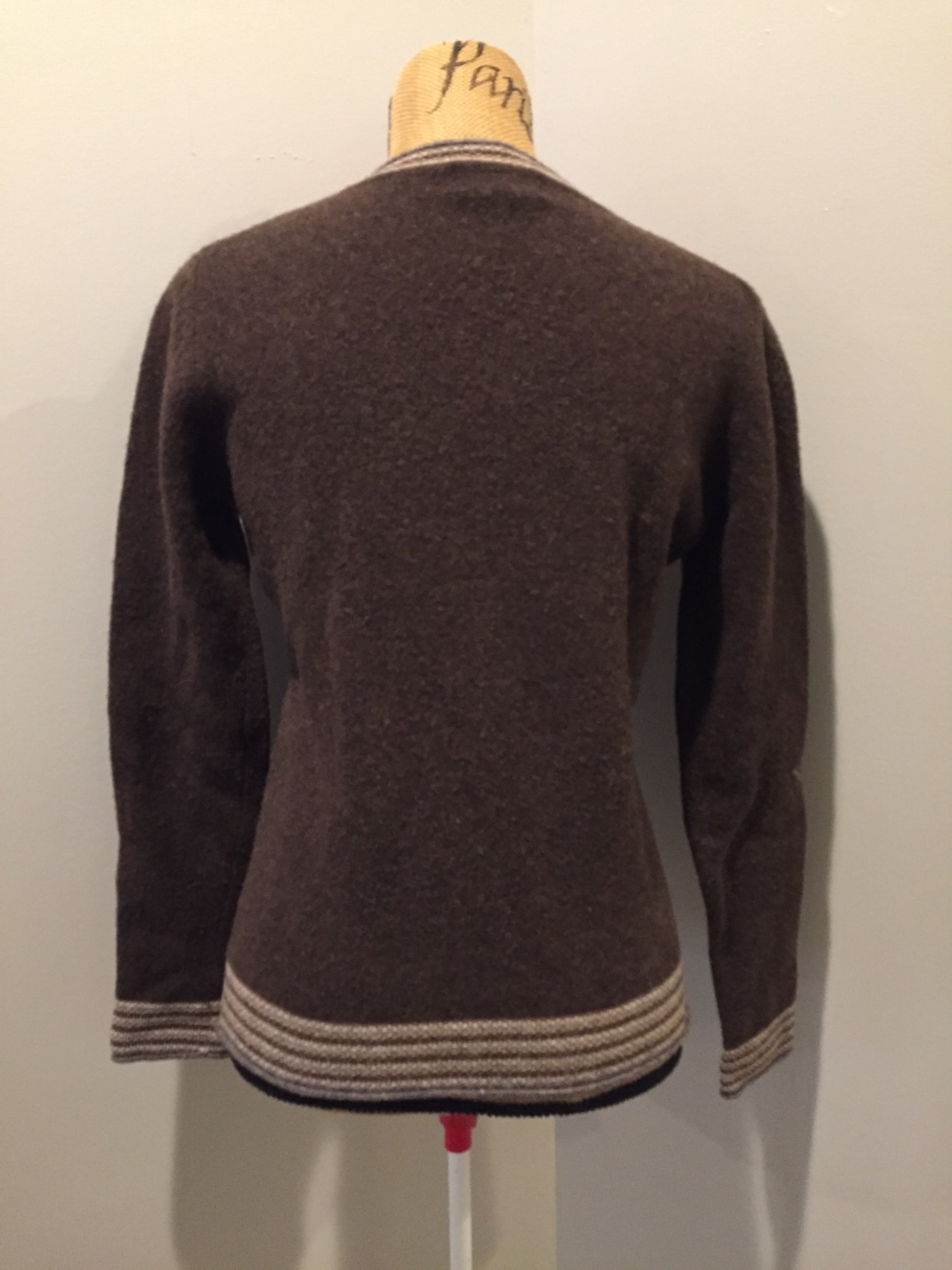 Kingspier Vintage - Patagonia brown and white wool sweater. Size large.