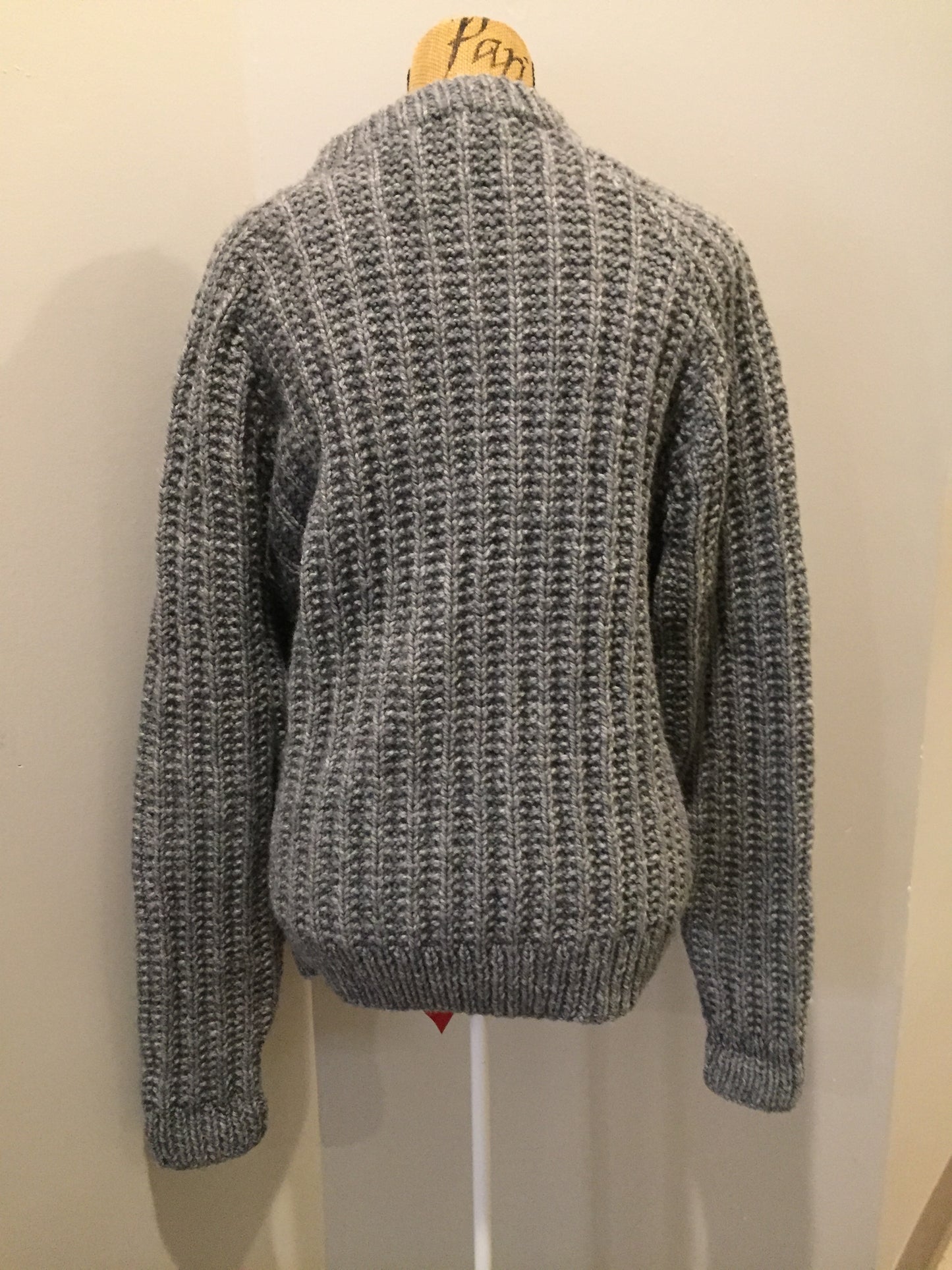 Kingspier Vintage - grey wool contemporary sweater.