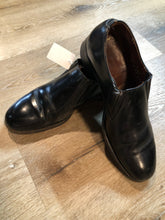 Load image into Gallery viewer, Vintage Hartt black leather loafers with leather soles. Made in Canada.  Size 7.5M US/ 41 EUR
