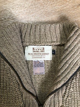 Load image into Gallery viewer, Kingspier Vintage - Aran ribbed knit merino wool sweater. Made in Ireland. Size small. *Bonus* From the TV show “Man in the High Castle” stock.
