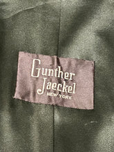 Load image into Gallery viewer, Vintage Gunter Jackal New York fur jacket with hook and eye closures, two front pockets and a “J.C.D” monogram on the inside lining.

Chest 40”
