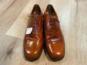 Kingspier Vintage - Brown Cap Toe Oxfords by The MacFarlane Shoe - Sizes: 13M 15W 45EURO, Made in Canada, Leather Soles, Biltrite Rubber Heels