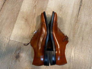 Kingspier Vintage - Brown Cap Toe Oxfords by The MacFarlane Shoe - Sizes: 13M 15W 45EURO, Made in Canada, Leather Soles, Biltrite Rubber Heels