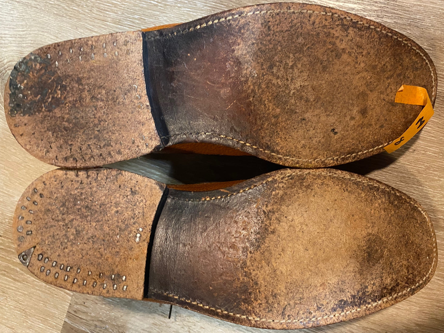 Kingspier Vintage - Light Brown Full Brogue Wingtip Derbies by Florsheim - Sizes: 8M 10W 41EURO, Made in Mexico, Designed and Made Exclusively for Florsheim Shoe Shop, Leather Soles and Insoles