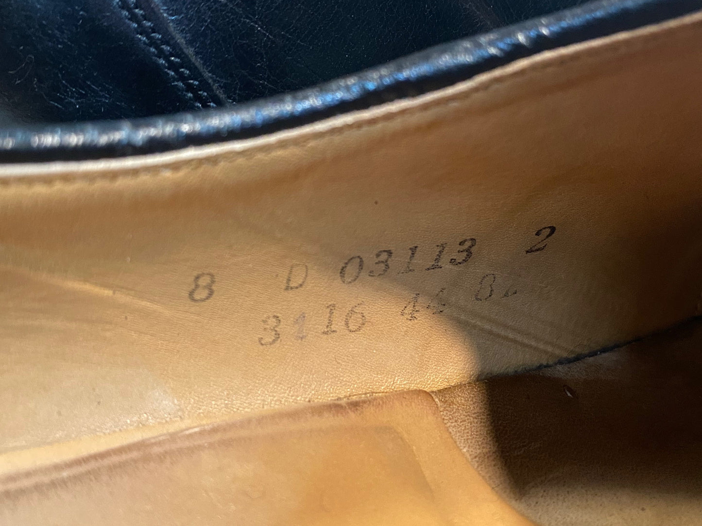 Kingspier Vintage - Black Kangaroo Leather Loafers with Small Metal Detail on Tongue by Dack's - Sizes: 8M 10W 40-41EURO, Made in New Brunswick Canada, Genuine Kangaroo, New Cuoificio La Querce Leather Sole Jumbo Super Prime 5 1/3 (Italy), Vibram Rubber Heels