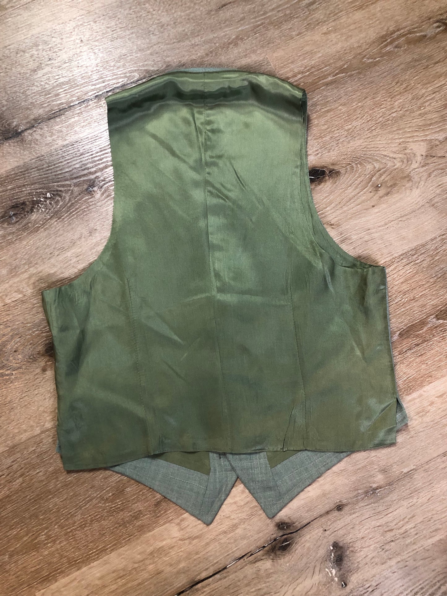 Vintage Rofihe's three piece mint green polyester and wool blend suit. Circa 1960s/ 70s. Union made in Canada.- Kingspier Vintage