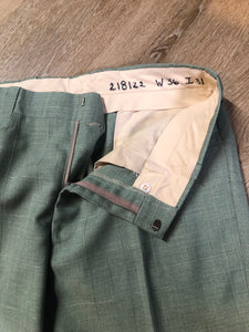 Vintage Rofihe's three piece mint green polyester and wool blend suit. Circa 1960s/ 70s. Union made in Canada.- Kingspier Vintage