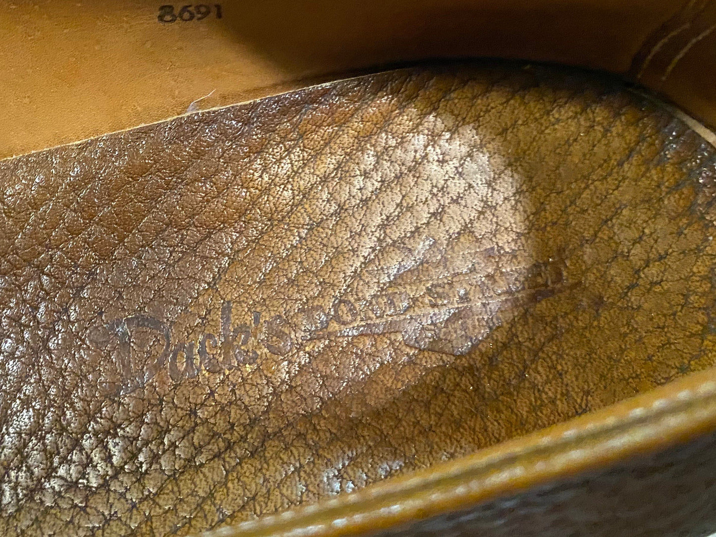 Kingspier Vintage - Brown Plain Toe Derbies by Dack’s The Bondstreet Shoe - Sizes: 9M 11W 42EURO, Made in England, Leather Soles and Insoles, Phillips Cushion No Mark Heels