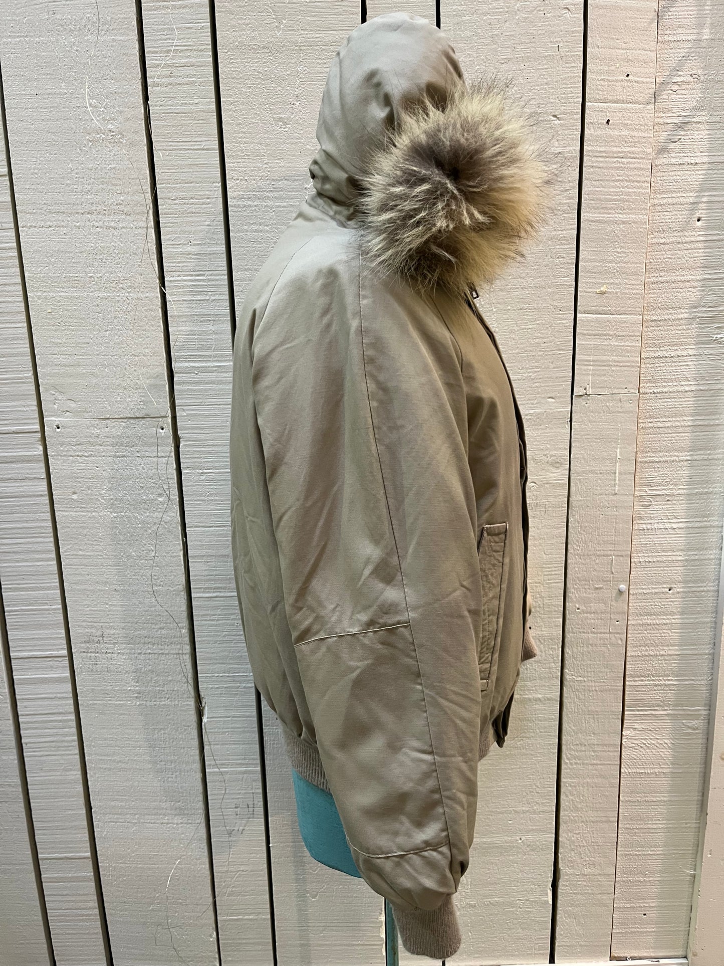 Vintage Dew Line Down Filled Bomber Jacket, Made in Canada, Chest 40”