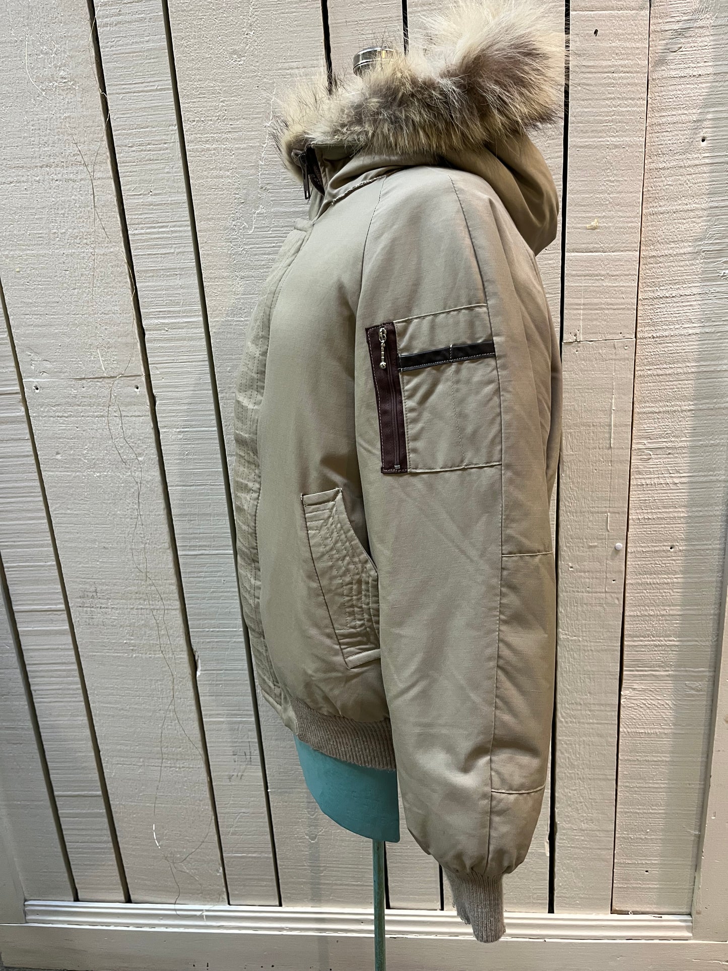 Vintage Dew Line Down Filled Bomber Jacket, Made in Canada, Chest 40”