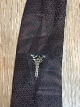 Load image into Gallery viewer, Kingspier Vintage - A Todd by Abbey tie with brown and black design. Fibres unknown.

Length: 56”
Width: 2.5”

This tie is in excellent condition.
