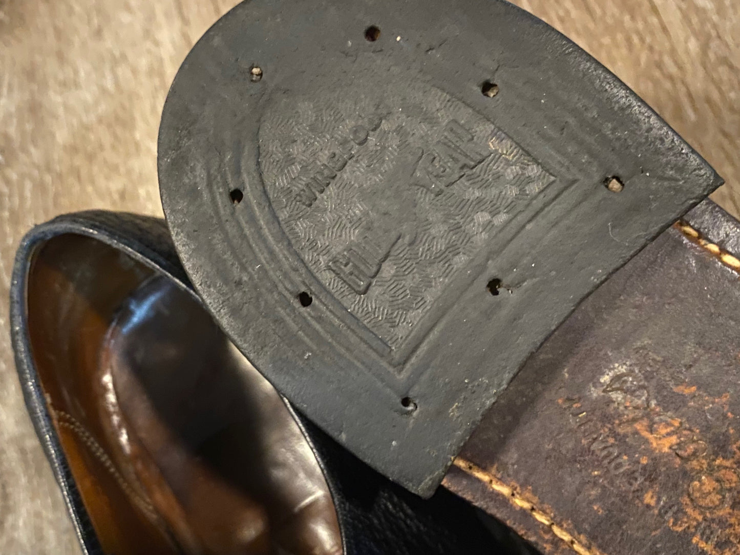 Kingspier Vintage - Black Pebbled Water Bison Leather Plain Toe Derbies by Dack's - Sizes: 8M 10W 41EURO, Made in Canada, Hand Benched Bespoke Quality, Leather Soles and Insoles, Wingfoot Goodyear Rubber Heels